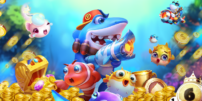 ปืนใหญ่เล็งฝูงปลาในเกมยิงปลาของ 37win